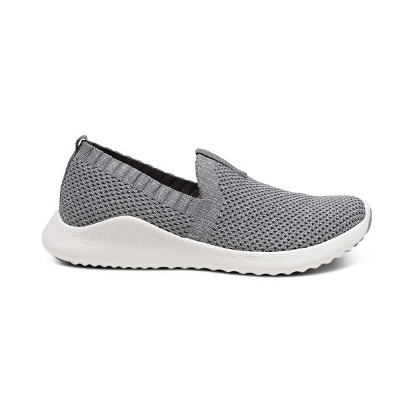 Aetrex Women's Angie Arch Support Sneakers Grey Shoes UK 9381-725